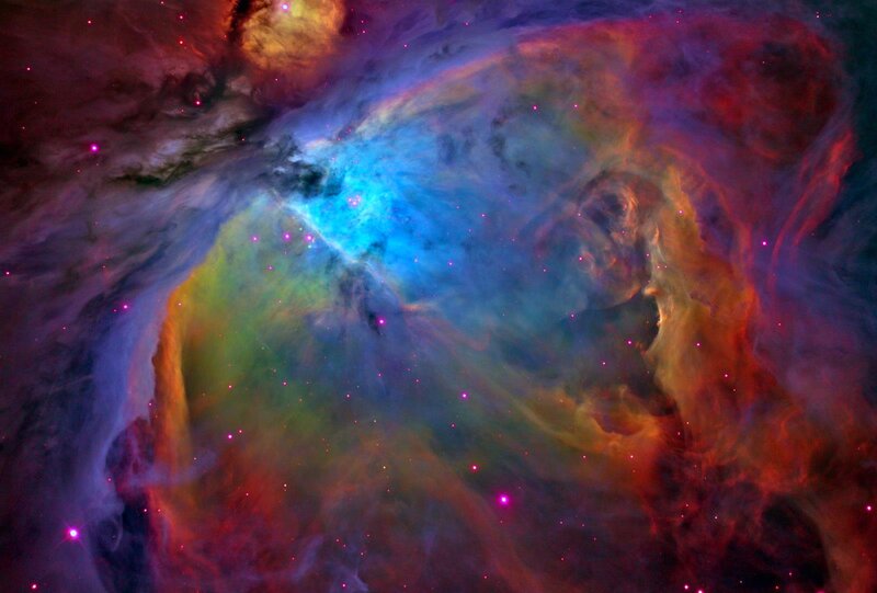 Orion Nebula — Blue, Cosmic, Photograph, Stars