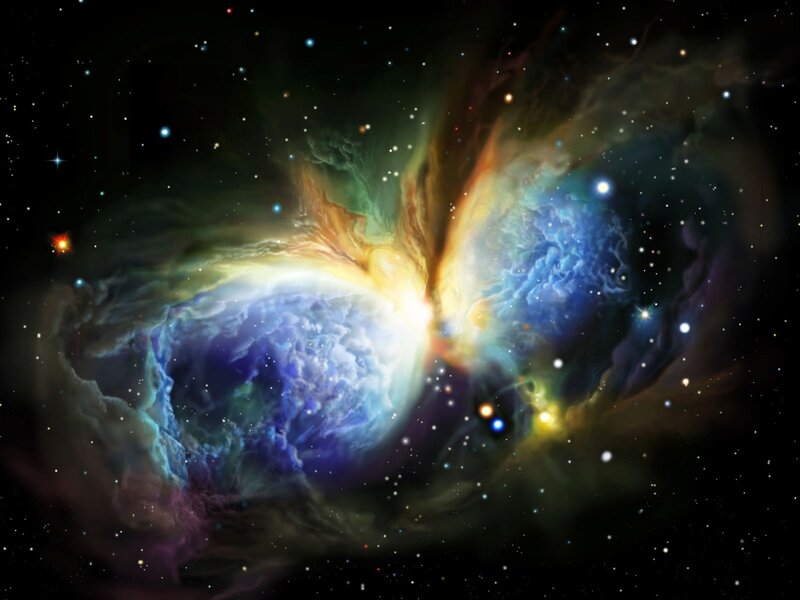 Orion Nebula — Blue, Dramatic