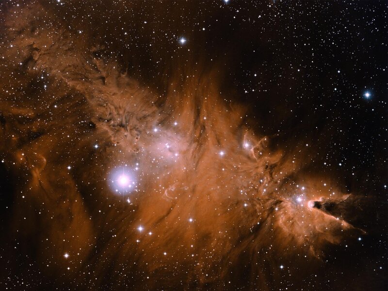 Orion Nebula — Brown, Cosmic, Night, Photograph, Stars, Gas Clouds