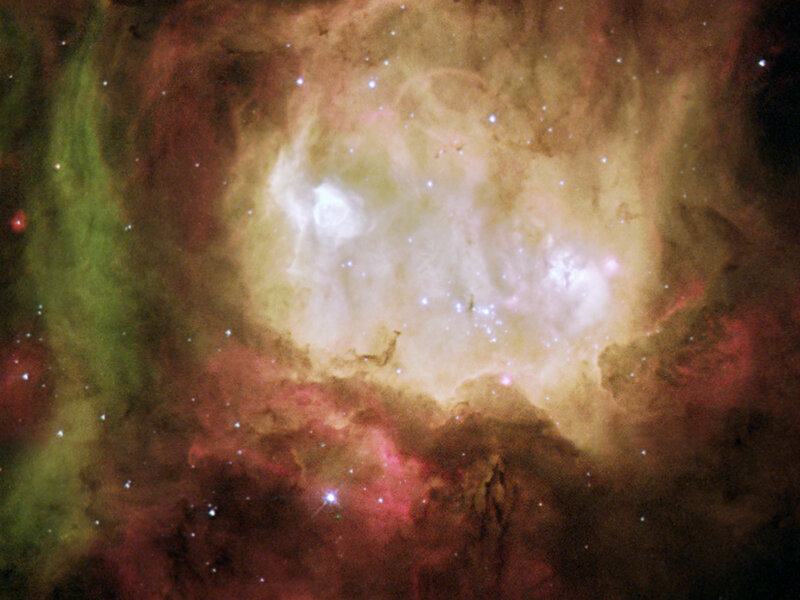 Orion Nebula — Green, Cosmic, Photograph