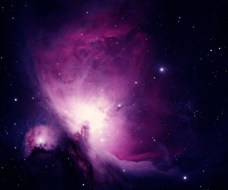 Orion Nebula in purple