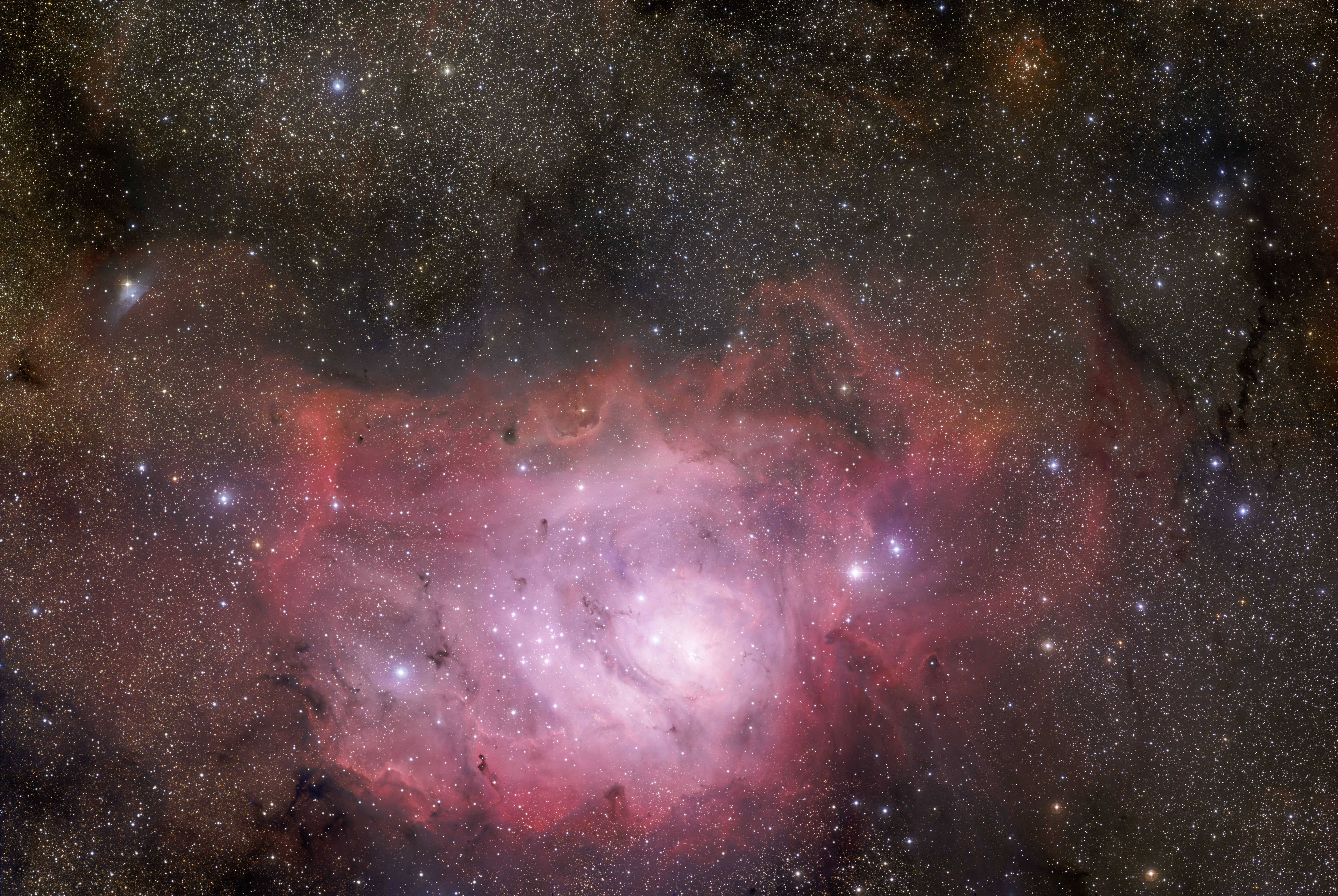 Orion Nebula in starfield