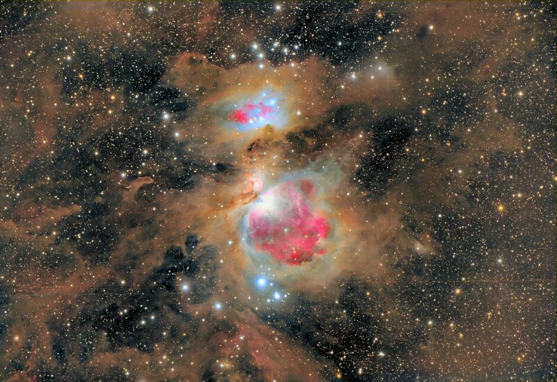 Orion Nebula — Night, Gas Clouds