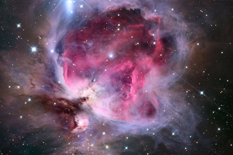 Orion Nebula — Pink, Black