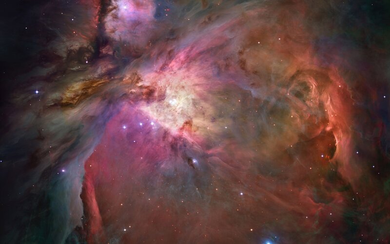 Orion Nebula — Pink, Cosmic, Night, Photograph