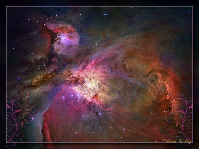 Orion Nebula — Purple, Cosmic, Night, Digital Art