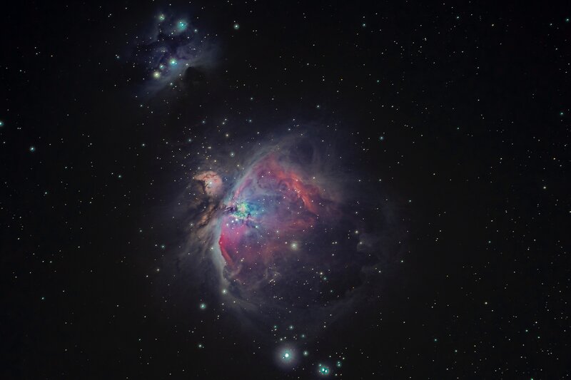 Orion Nebula — Purple, Cosmic, Night, Photograph, Stars, Space