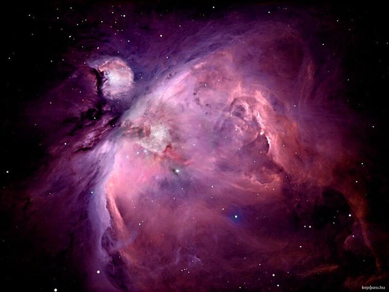 Orion Nebula — Purple, Cosmic, Night, Photograph, Stars