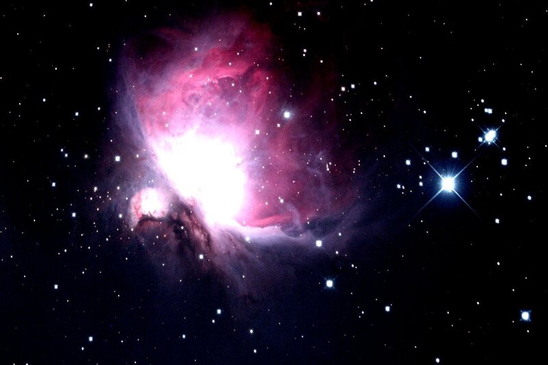 Orion Nebula — Purple, Dramatic, Night, Photograph