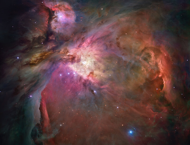 Orion Nebula — Red, Cosmic, Photograph