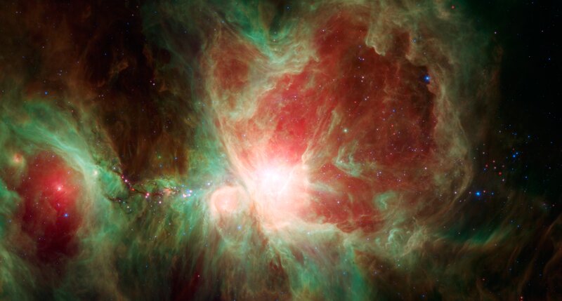 Orion Nebula — Red, Cosmic