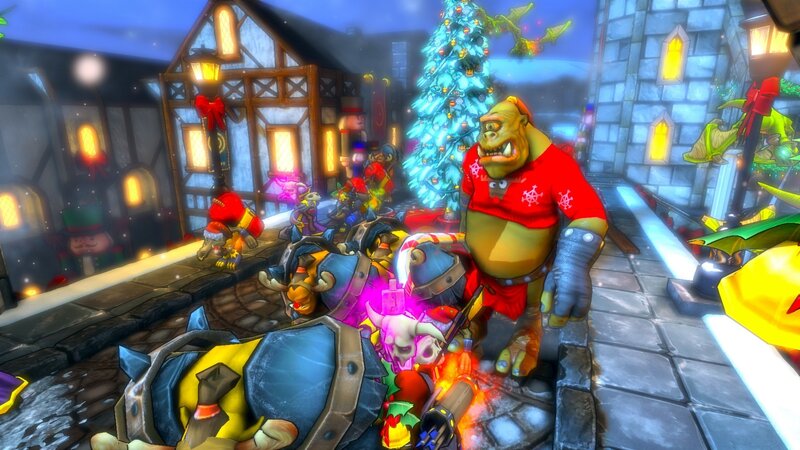 Ork battle in holiday town