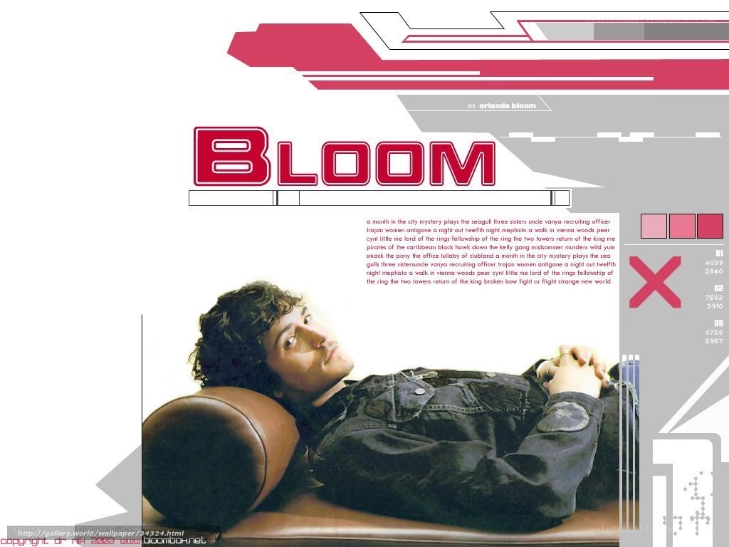Orlando Bloom magazine spread