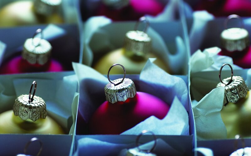 Ornaments in Boxes
