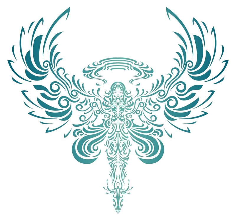 ornate angel design