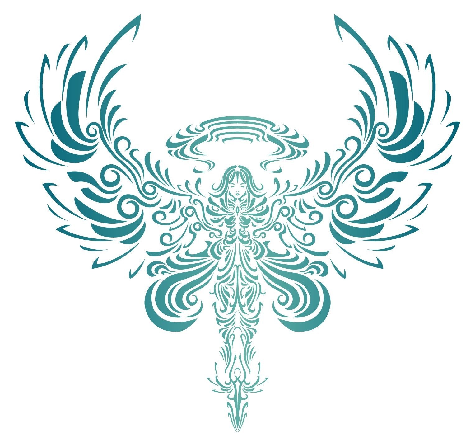 ornate angel design