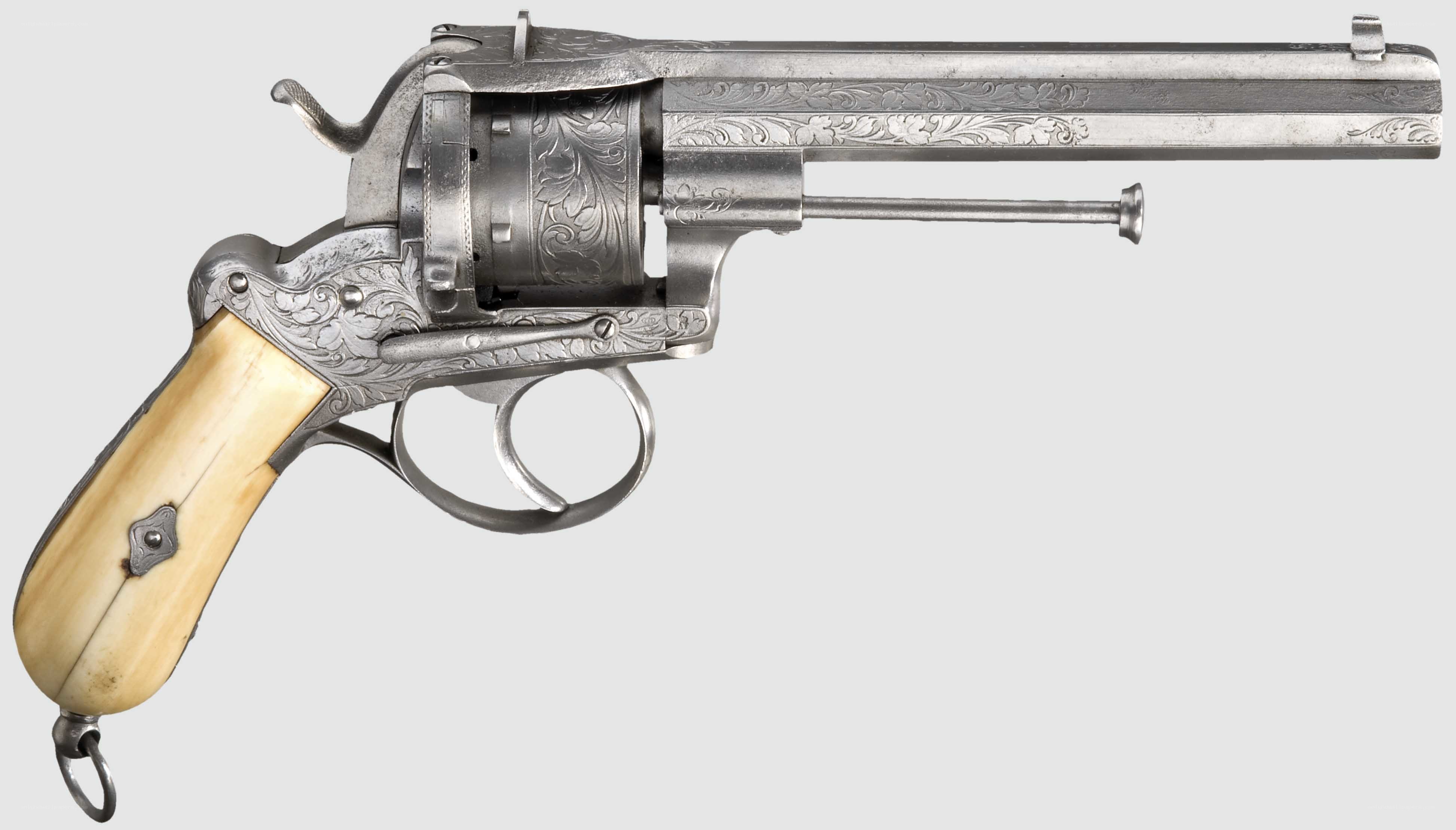 ornate antique revolver