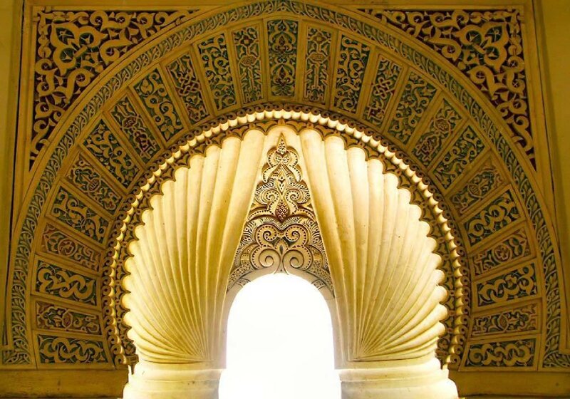 Ornate Arched Doorway — Gold