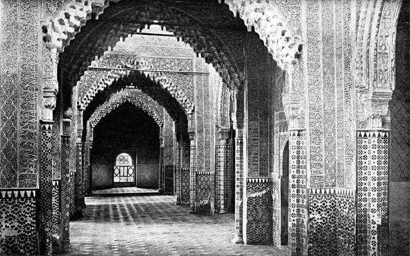 ornate archway corridor
