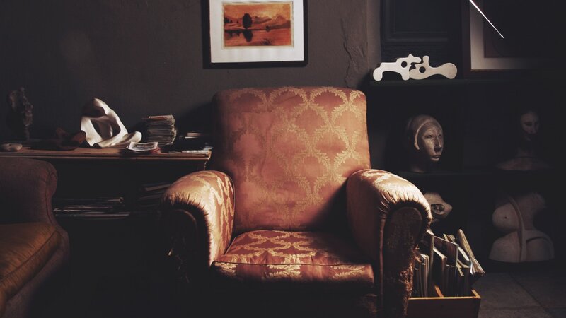 Ornate Armchair in Room