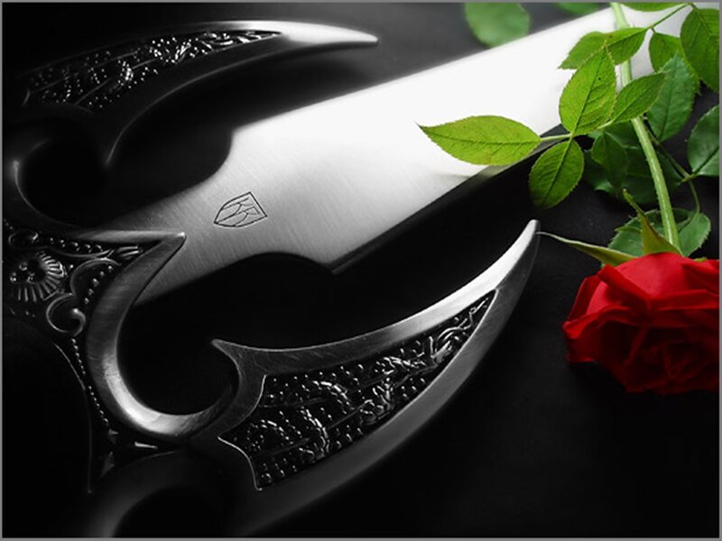 Ornate Axe with Rose
