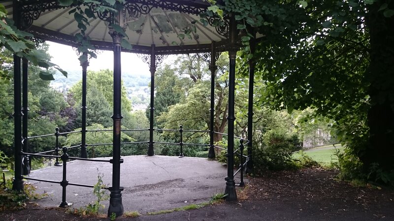 Ornate Bandstand in Park — Green