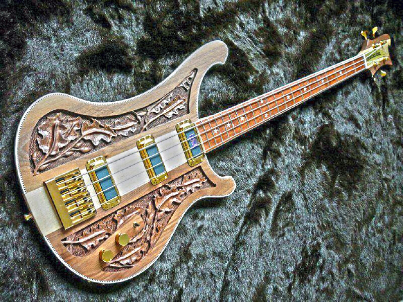 Ornate Bass Guitar