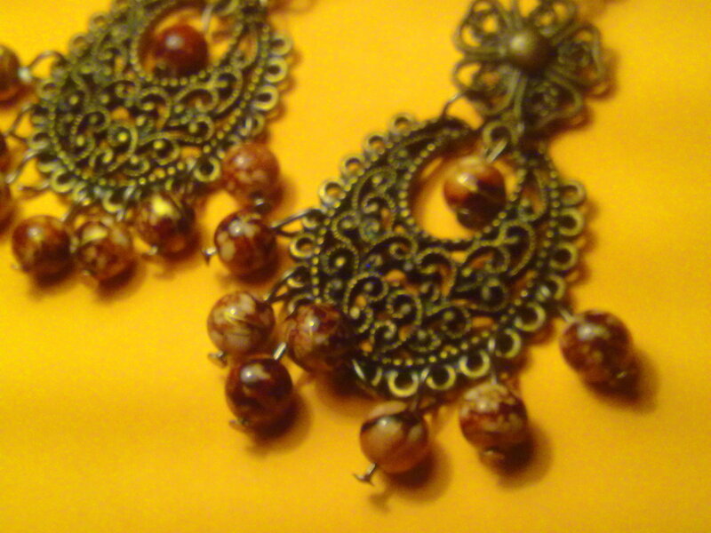 ornate beaded earrings