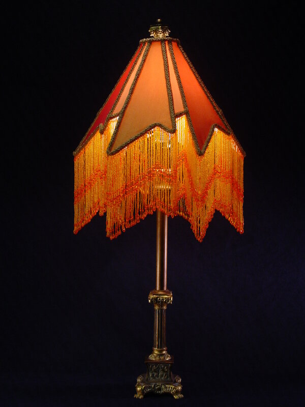 ornate beaded lampshade