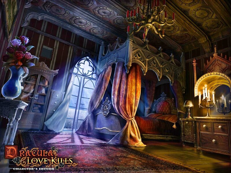 Ornate Bedroom Interior — Brown