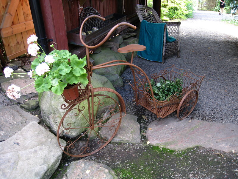 Ornate Bicycle Planter