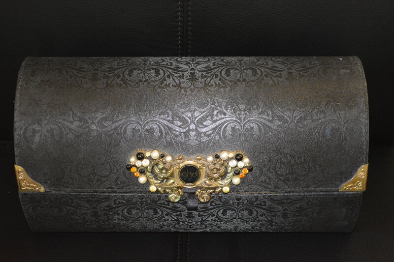 Ornate Black Clutch