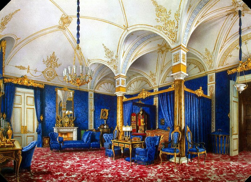 Ornate Blue and Gold Room — Opulent