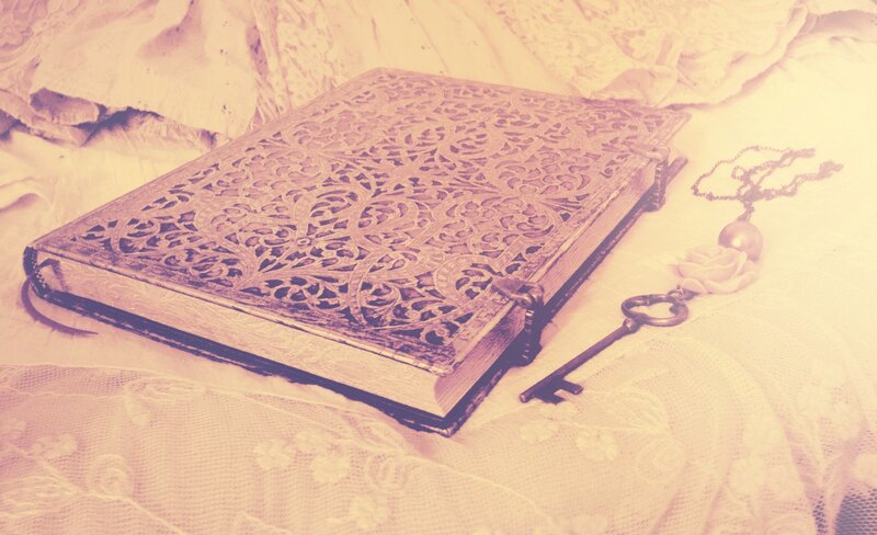 Ornate Book with Key