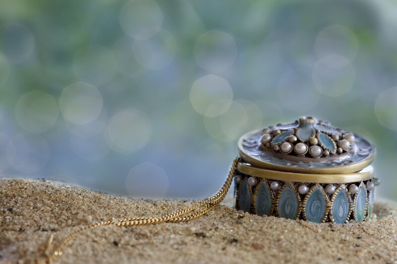 Ornate Box with Necklace