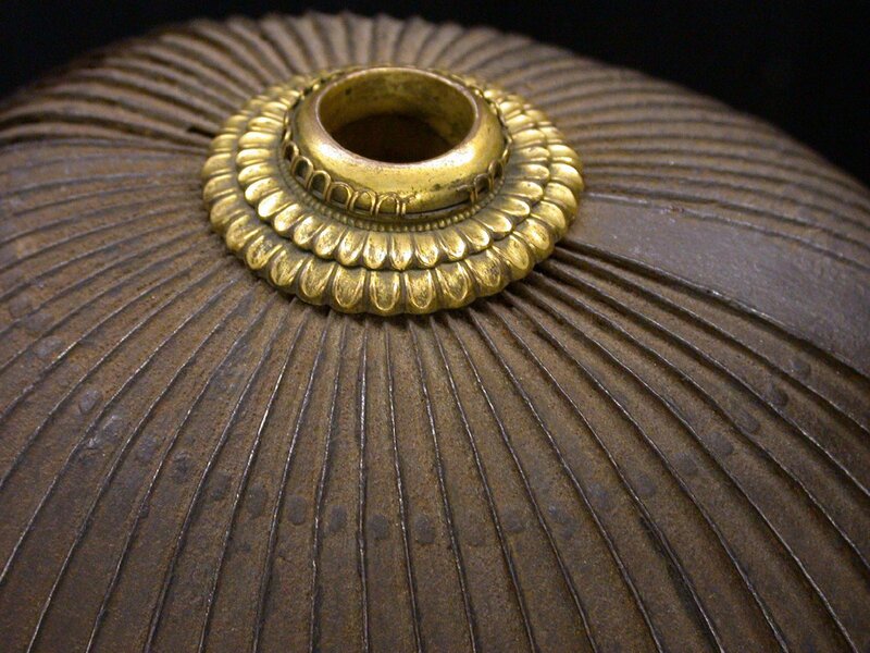ornate brass lamp base