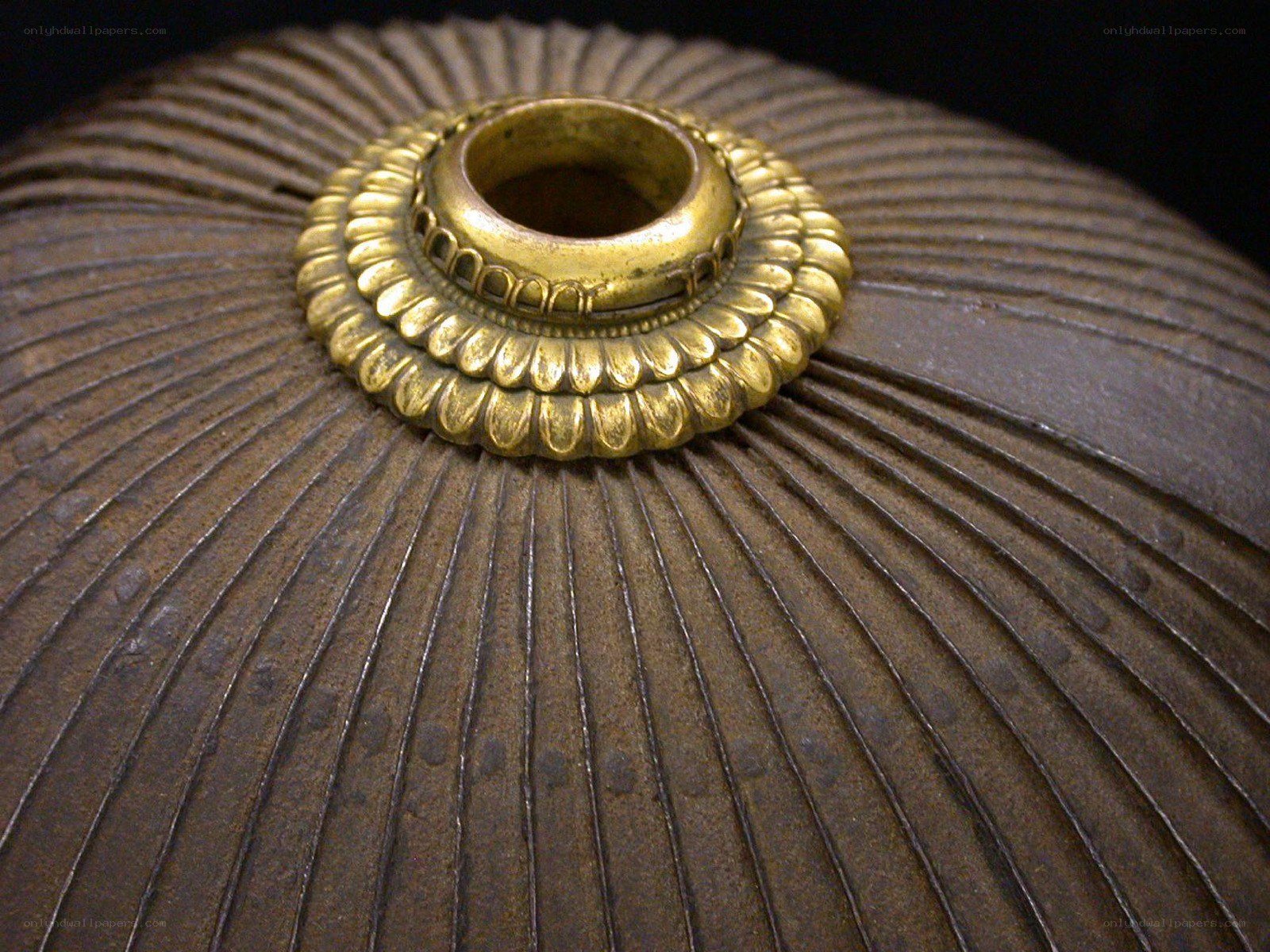 ornate brass lamp base