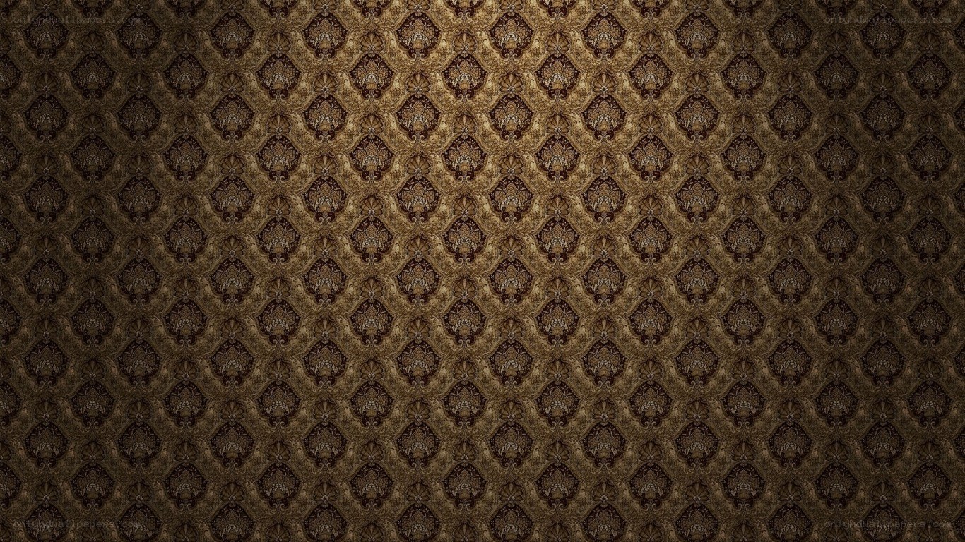 ornate brown patterned wallpaper