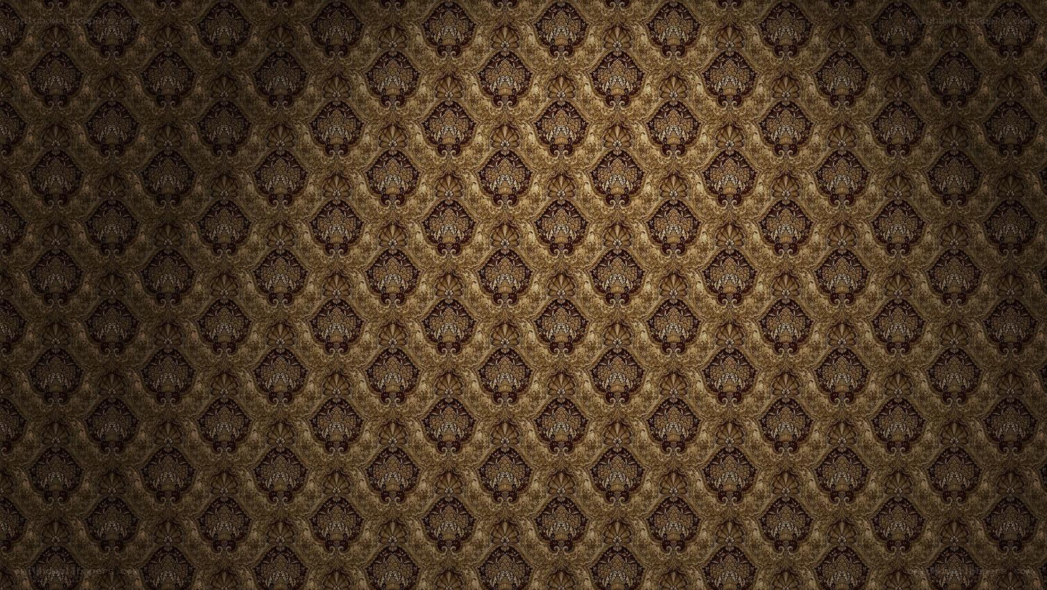 ornate brown wallpaper pattern