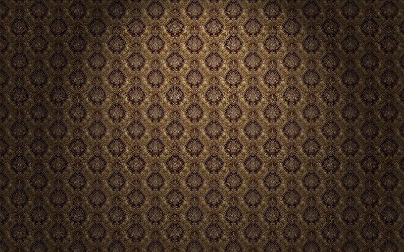 Ornate Brown Wallpaper