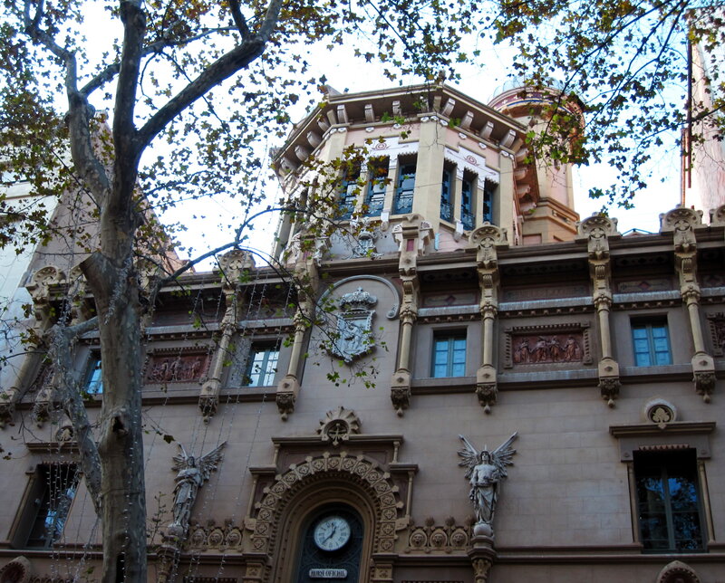 Ornate Building Facade — Beige, Serene