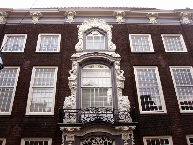 Ornate Building Facade — Brown