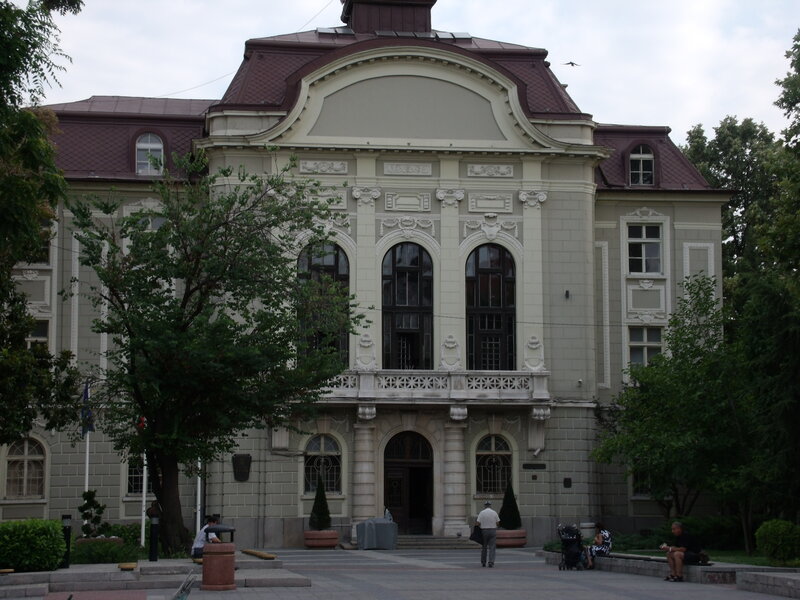 Ornate Building Facade — Gray