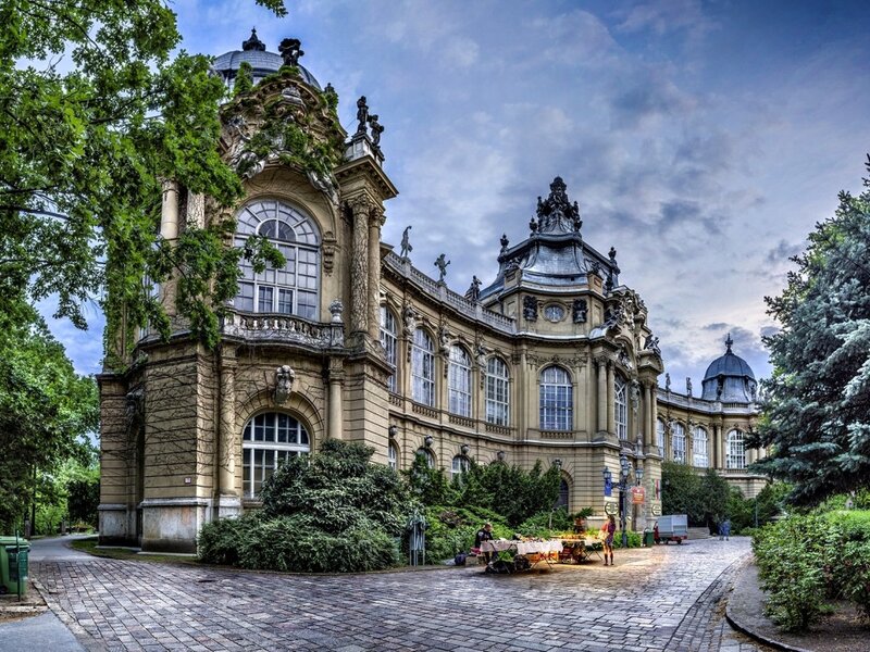Ornate Building in Park