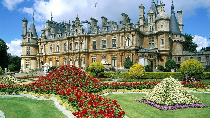Ornate Castle with Gardens