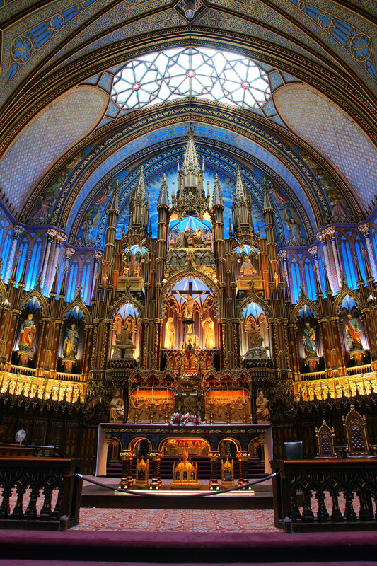 Ornate cathedral altar interior