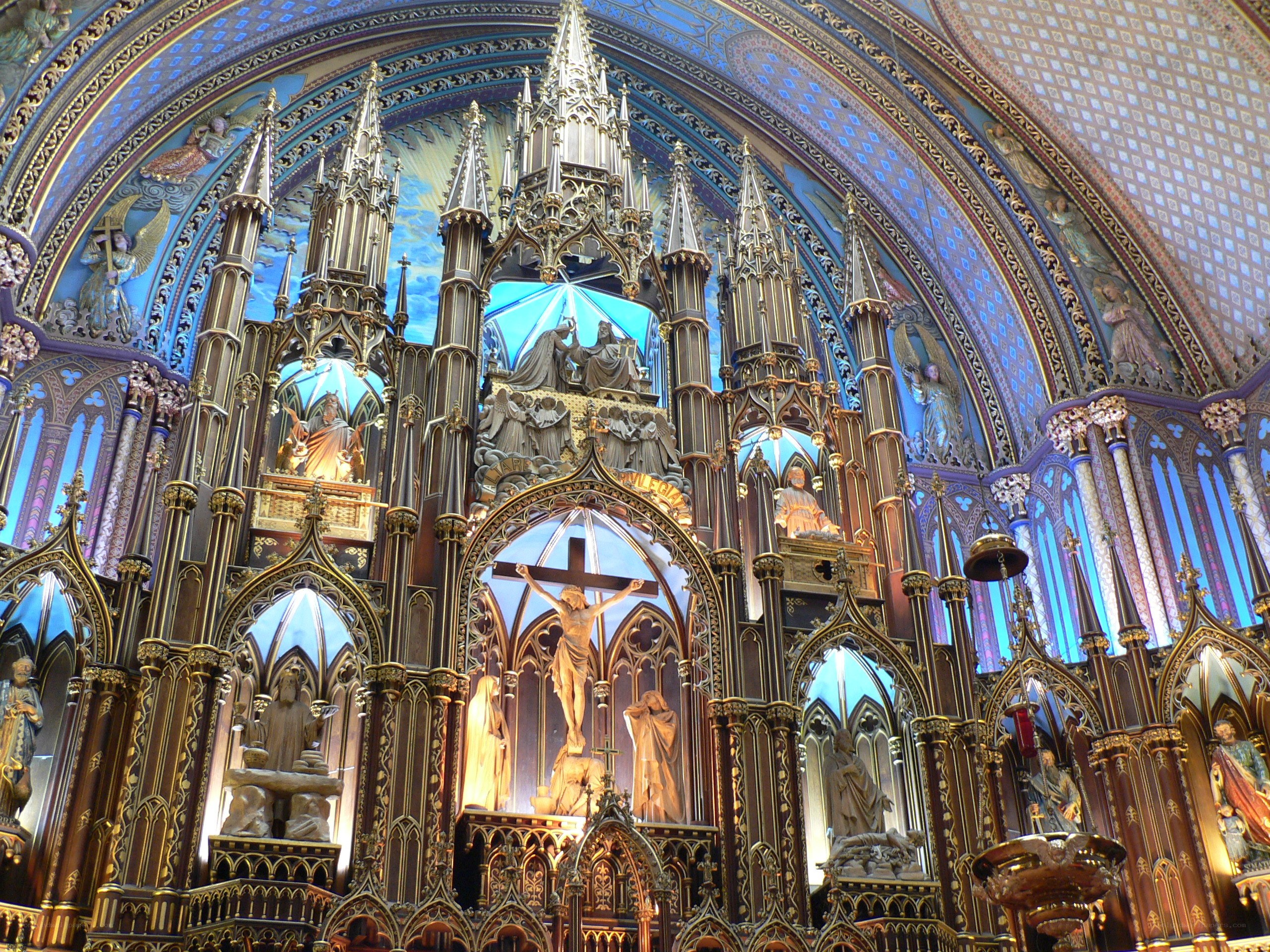 Ornate cathedral altar