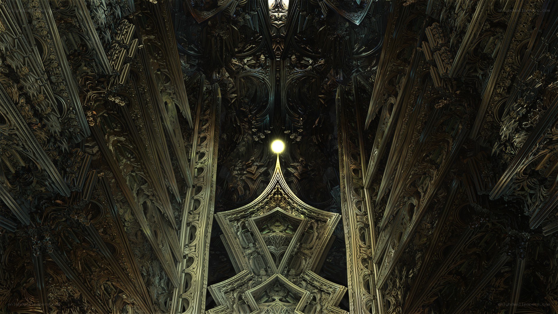 Ornate cathedral ceiling