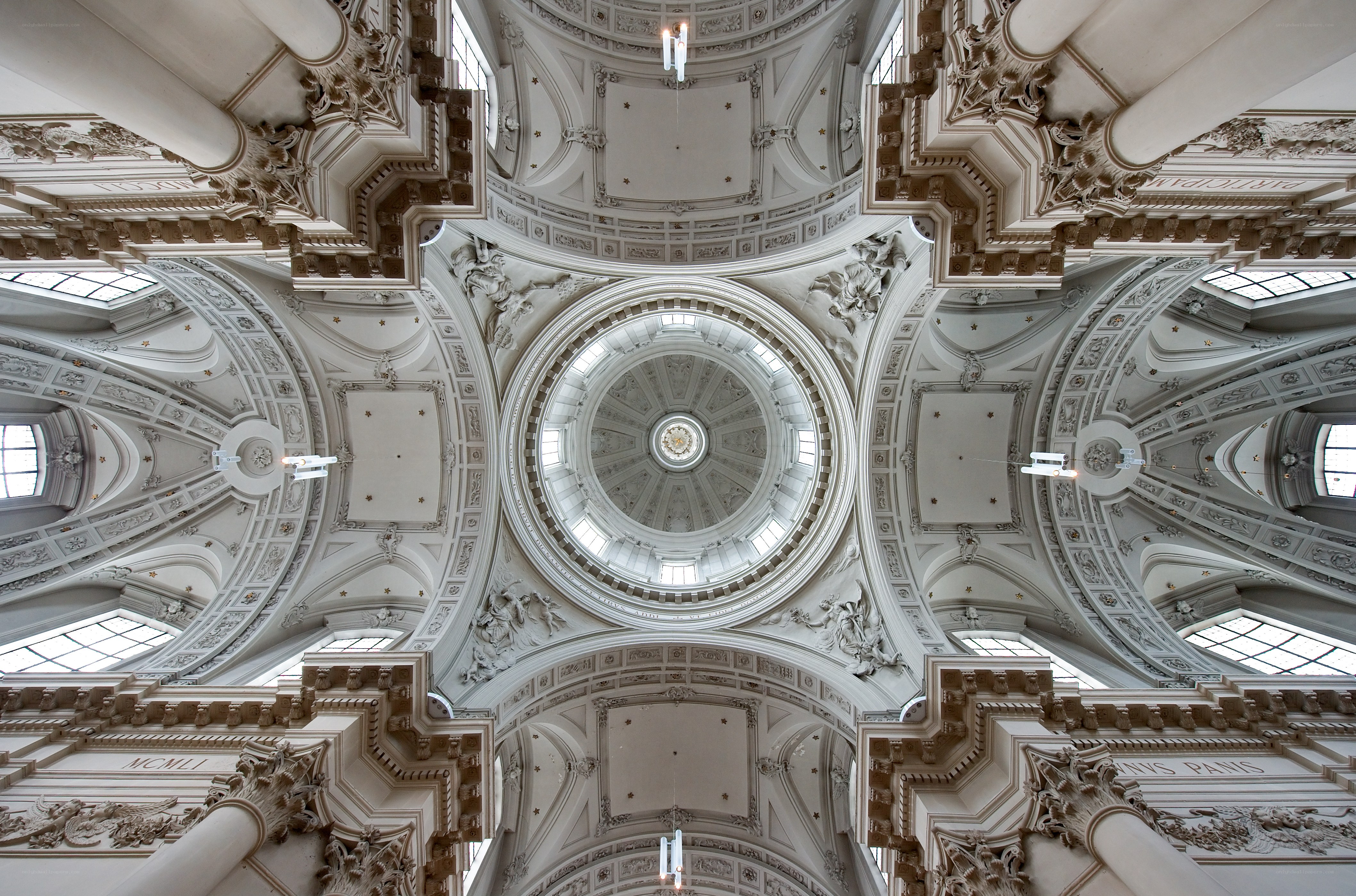 Ornate cathedral ceiling