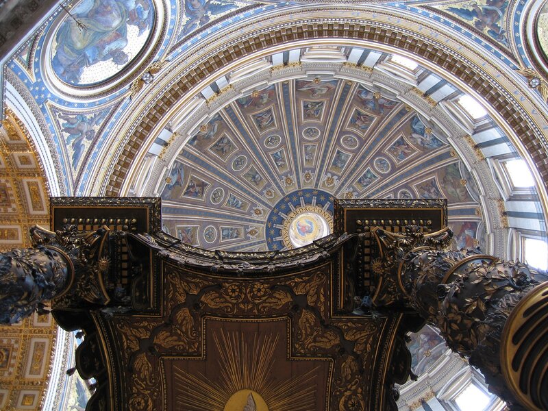 Ornate Cathedral Ceiling — Blue